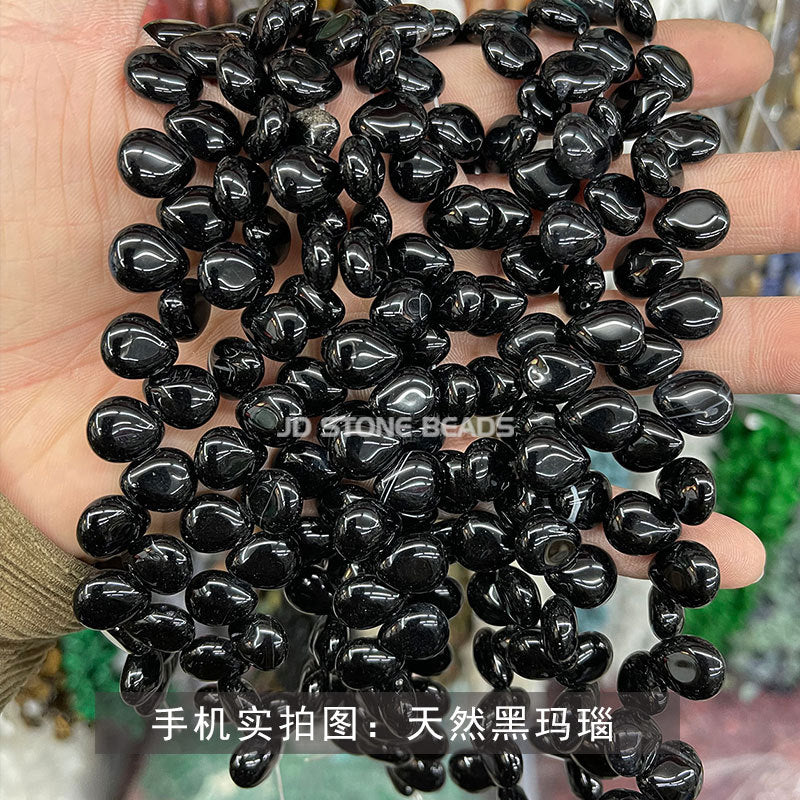 Crystal agate water drop beads loose beads