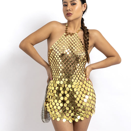 Cadena para el cuerpo del bikini con lentejuelas 