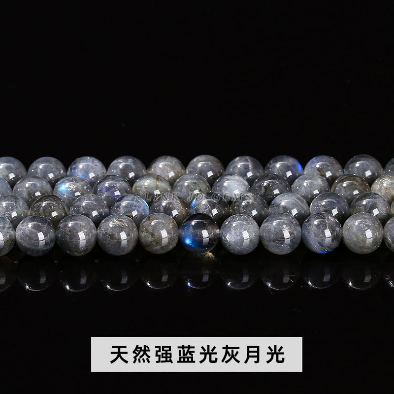 Strong blue gray moonlight loose beads