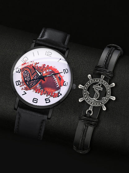 Pointer alloy watch bracelet set