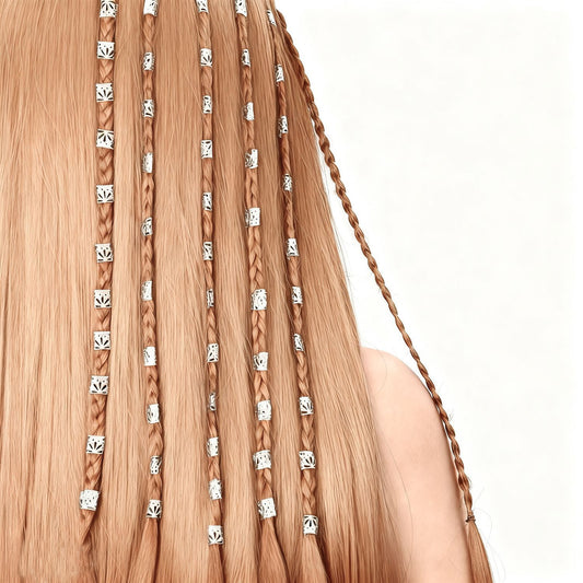 60Pcs Dreadlock Hair Rings