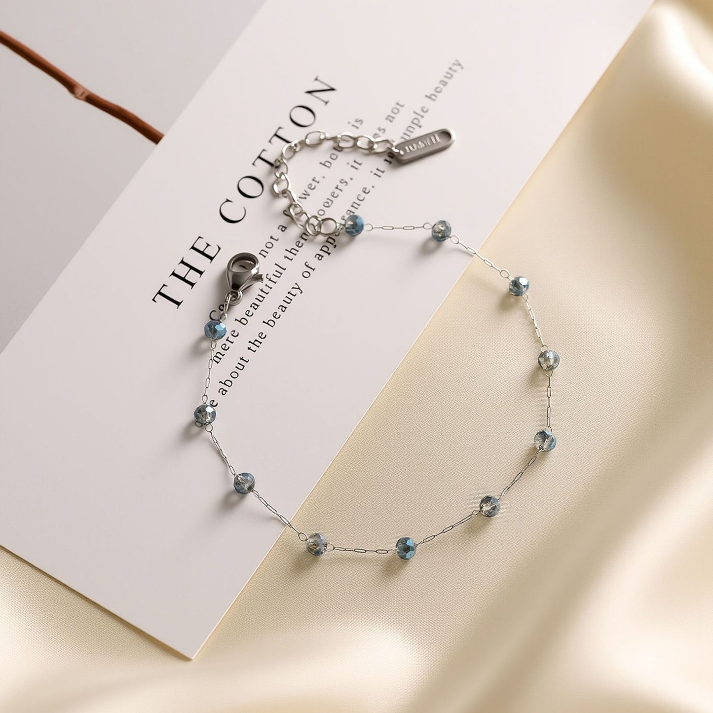 Women's Titanium Steel Natural Stone Necklace & Geometric Zircon Bracelet Set