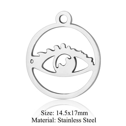 5 pcs/titanium steel accessories Tree of Litfe pendan