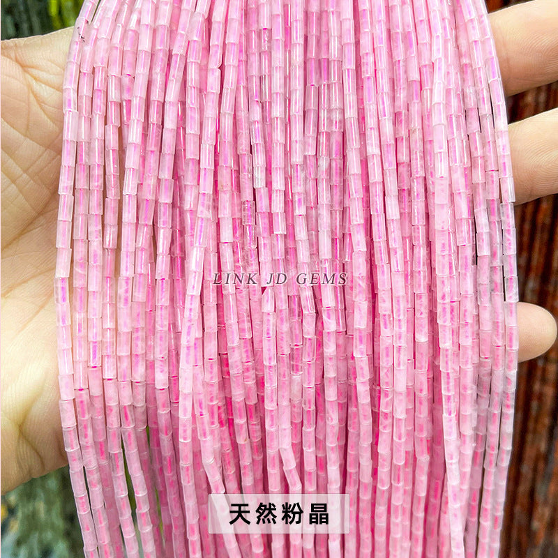 2X4mm agate round tube beads loose beads