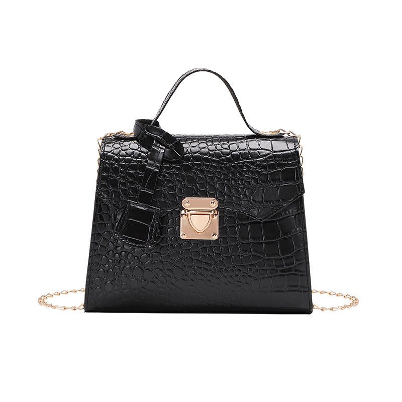 Alligator pattern Kelly bag square bag