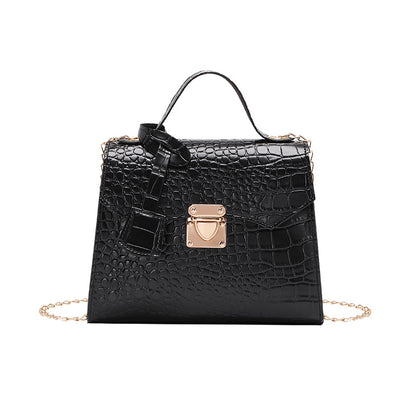 Alligator pattern Kelly bag square bag