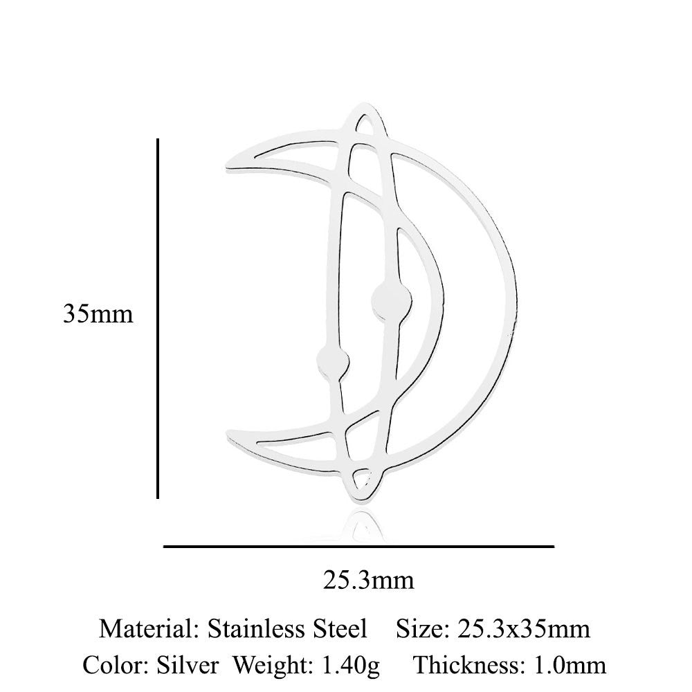 5 pcs/titanium steel pendant with wings angel sun