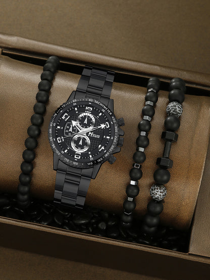 Automatic Mechanical Crown Bracelet Watch Set