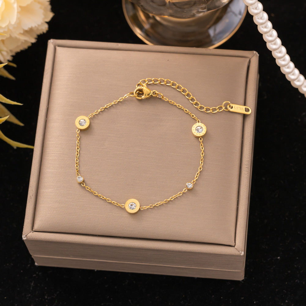 18K Gold Titanium Steel Bracelet