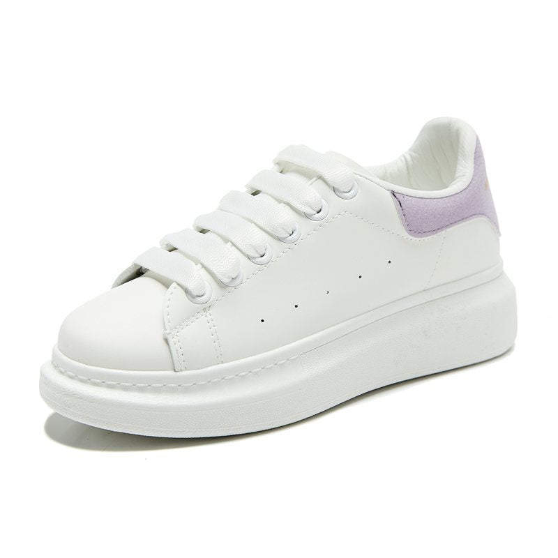 Thick-soled white shoes for men and women casual sports shoes