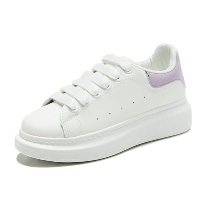 Thick-soled white shoes for men and women casual sports shoes