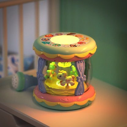 Baby Music Pat Drum Early Education Carousel Hand Drum Recharge