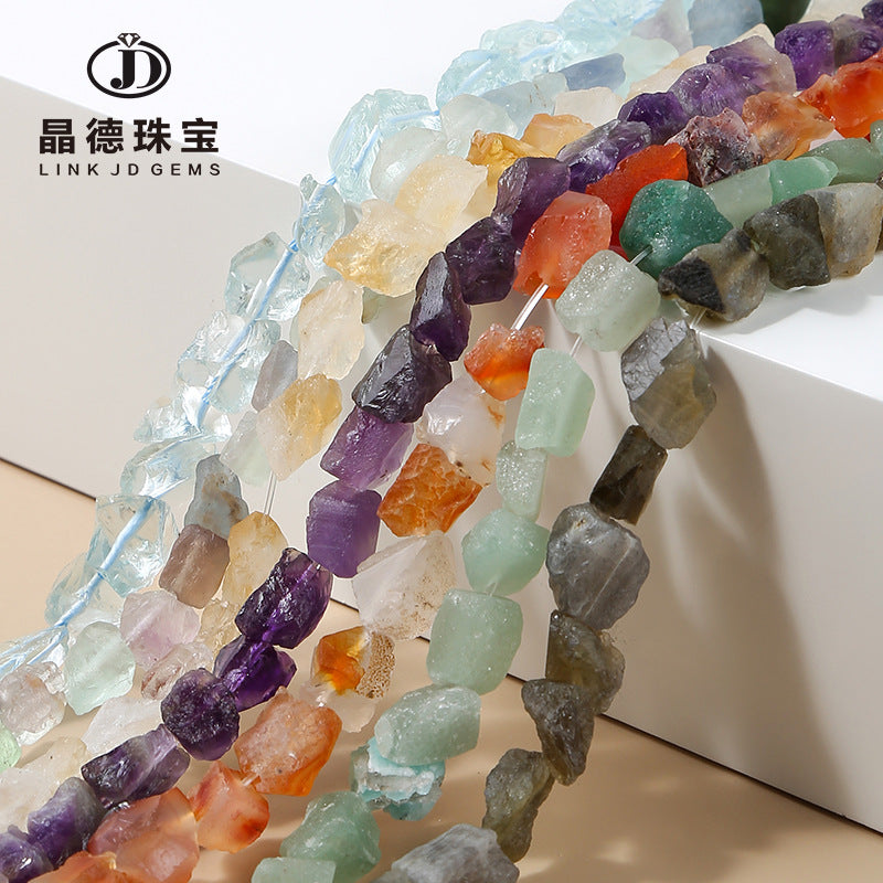 8-13Mm crystal straight hole rough stone loose beads
