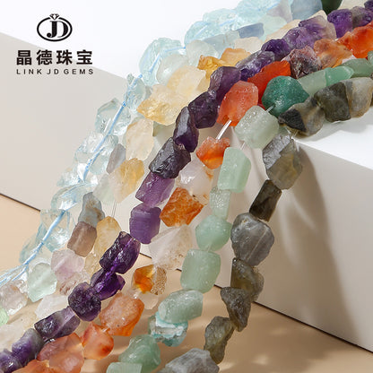 8-13Mm crystal straight hole rough stone loose beads