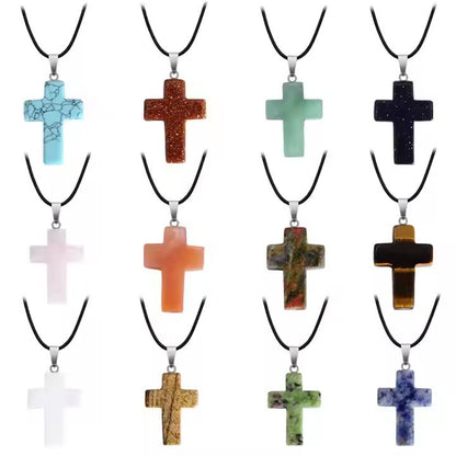 100pcs/pack mixed color heart star cross hexagonal column pendant