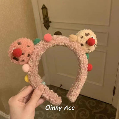 Autumn and winter plush headband