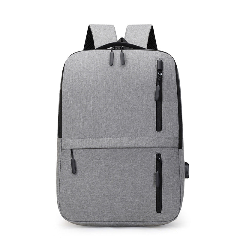Three-piece USB casual backpack computer bag