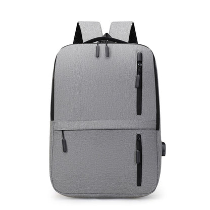 Three-piece USB casual backpack computer bag