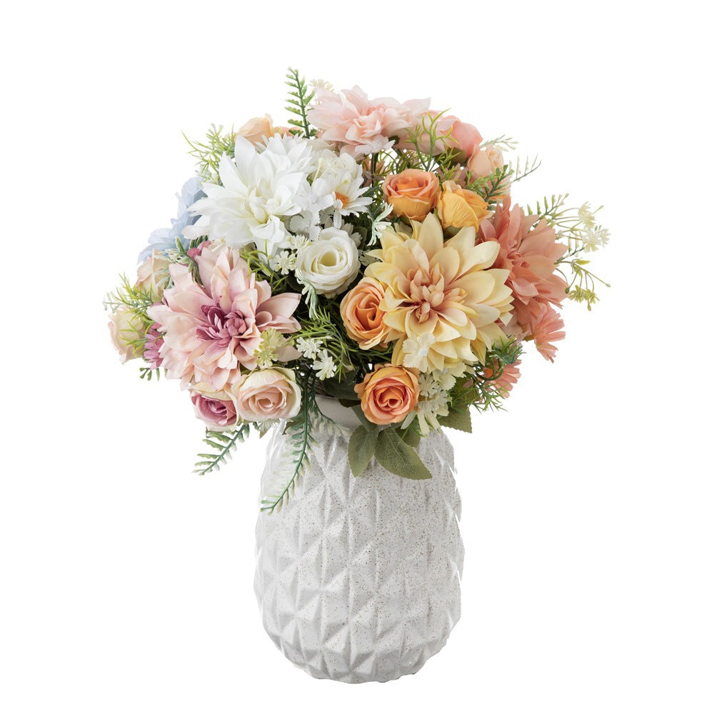 Hand-held rose flower wall flower arrangement simulation bouquet