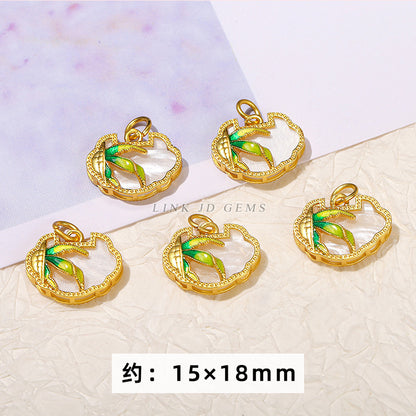 Ancient sand gold dripping copper accessories