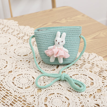 Fresh Bag Family Sun Hat Girls' Summer Beach Wave Straw Sun