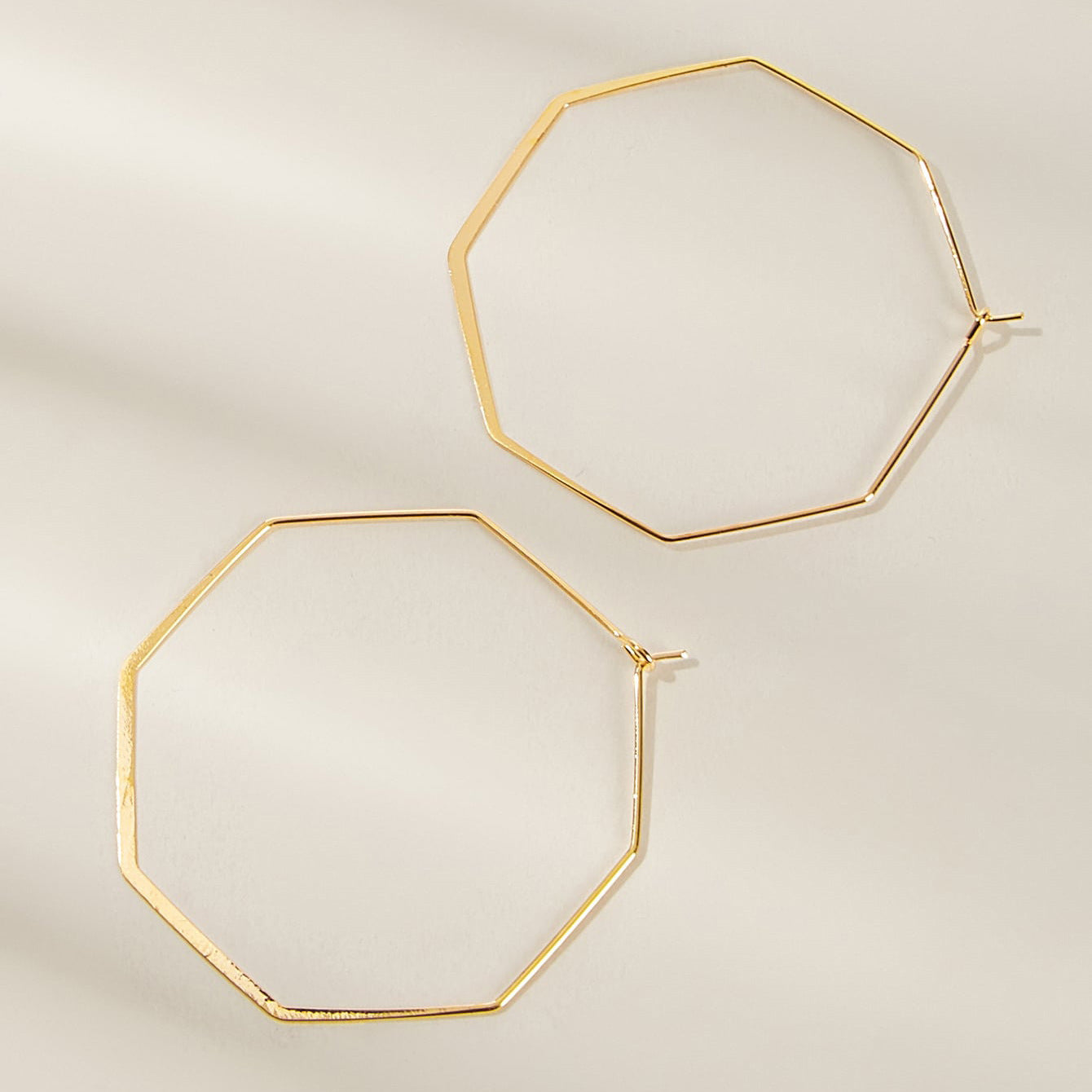 Geometric Hexagon Punk Earrings