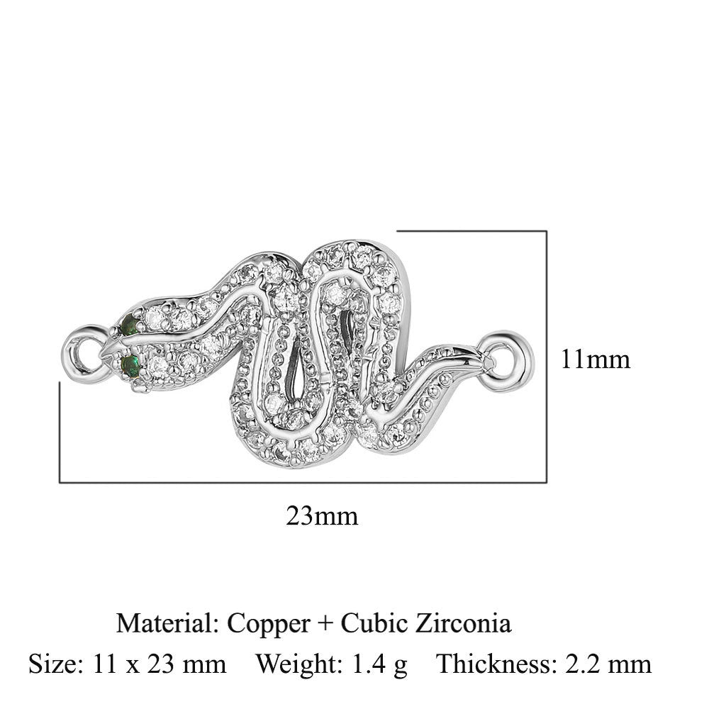 Angel Star Moon Copper Zircon Connection Accessories