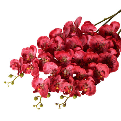 Orquídea Phalaenopsis de 9 cabeças com flor artificial única 