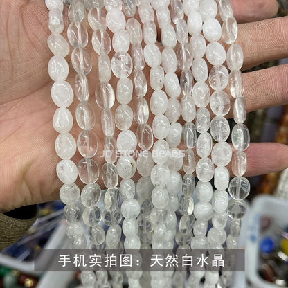 8X10mm crystal jade oval loose beads