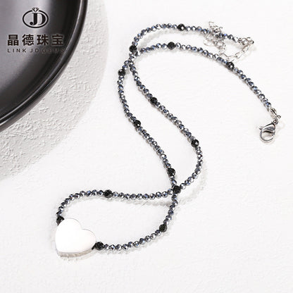 Collar de terahercios naturales facetados 