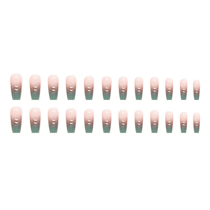 Color Block Gradient Ballet Nails