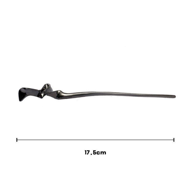 Streamlined metal hairpin