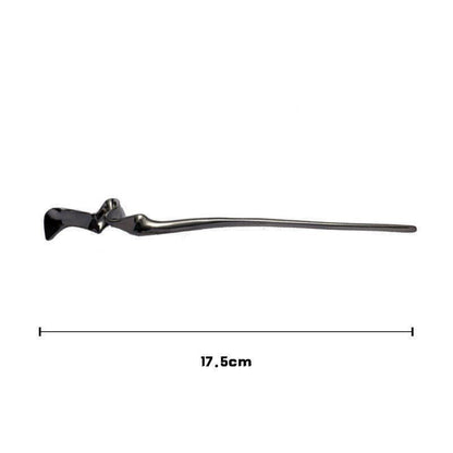 Streamlined metal hairpin
