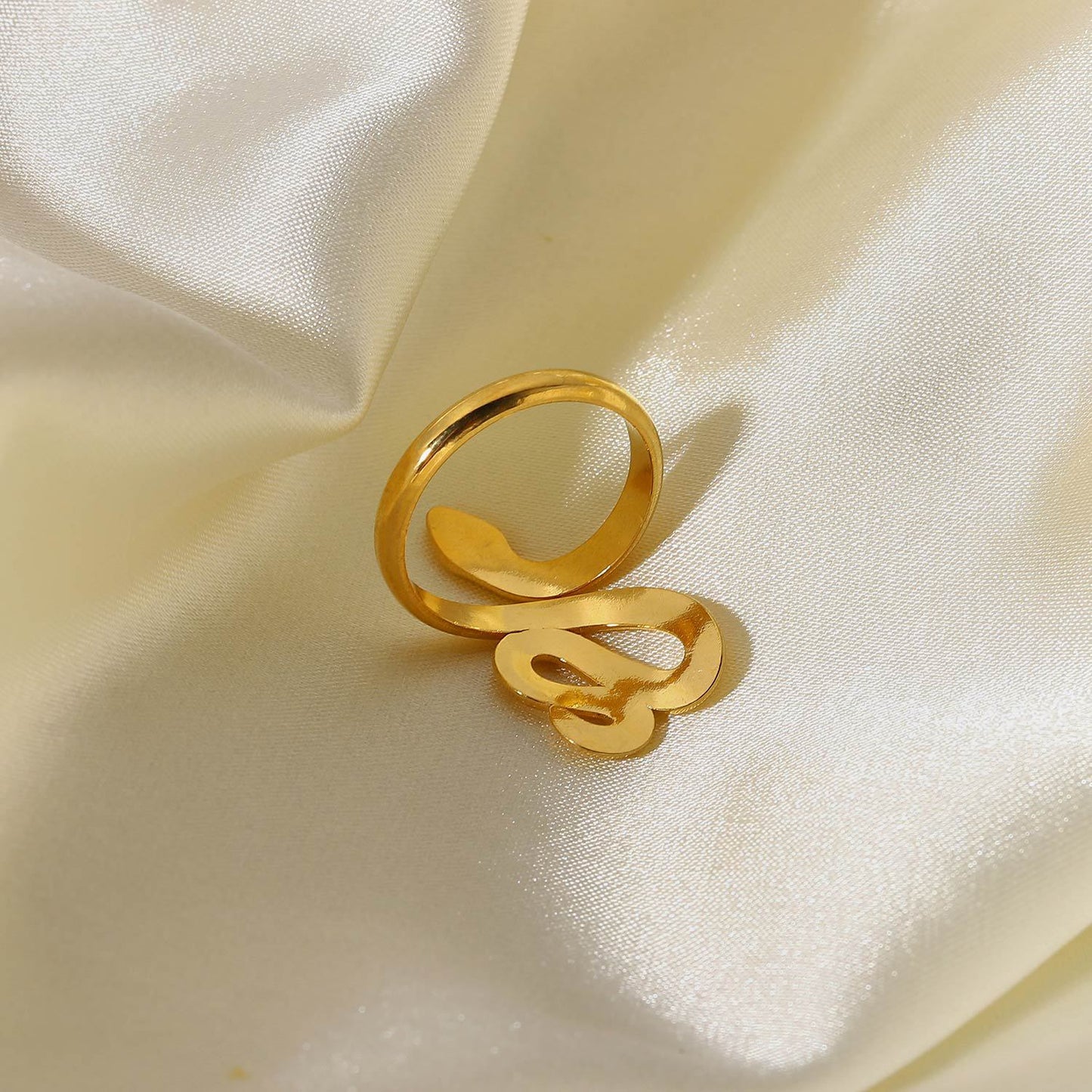Anillo abierto serpiente 