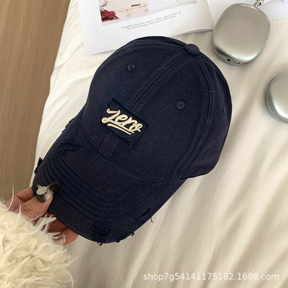 American Washed Denim Embroidered Baseball Cap