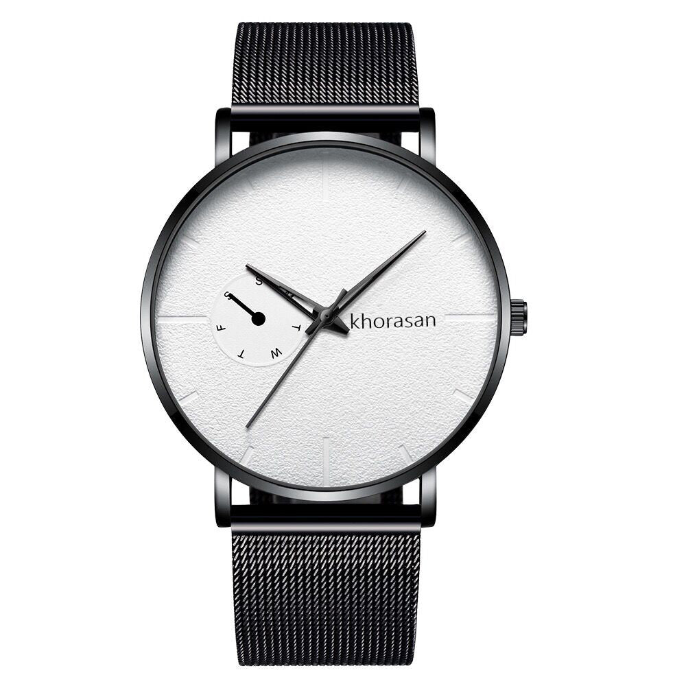 Alloy Mesh Strap Men's Watch