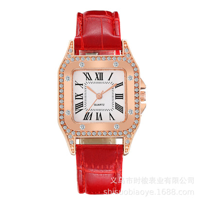 Barrel Square Belt Ladies Watch