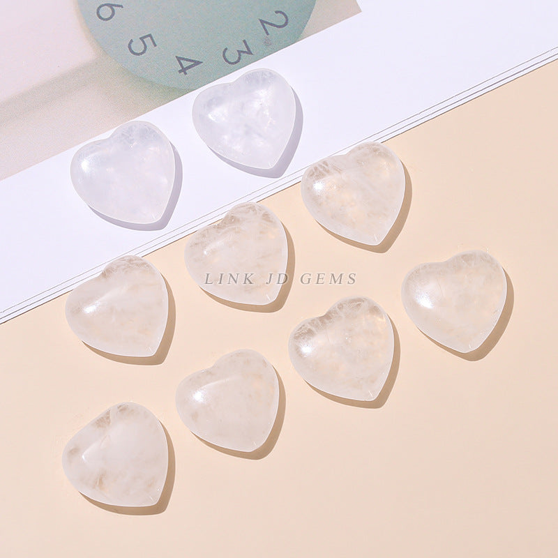 2Cm Natural Crystal Heart Shaped Gemstone