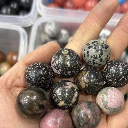 20mm natural stone crystal agate ball crystal round beads crafts