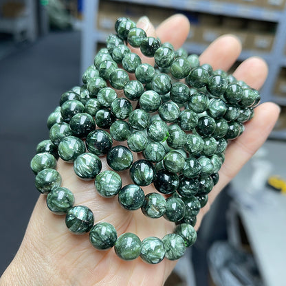8A Natural Green Dragon Crystal Bracelet