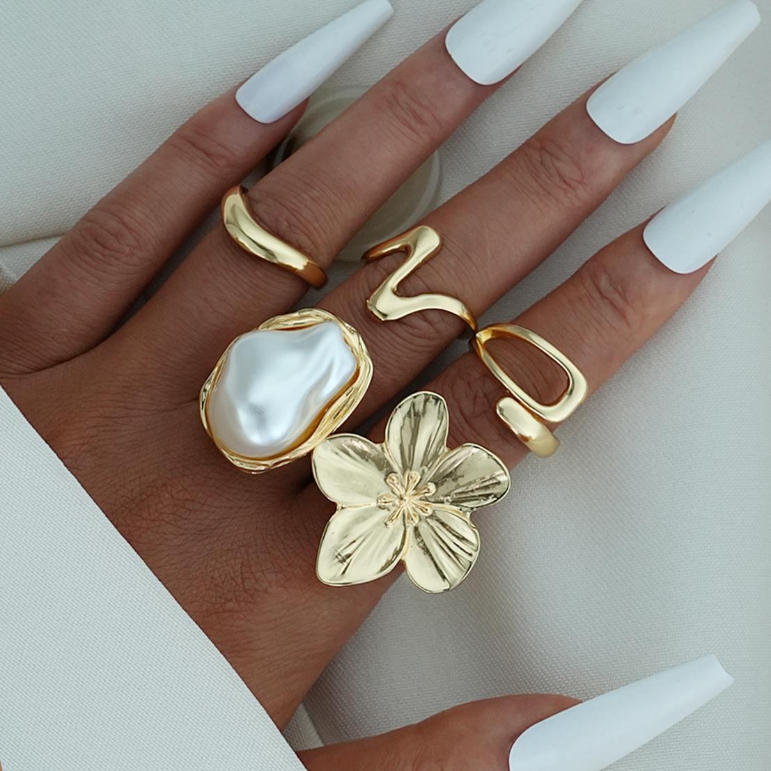 Adjustable Flower Ring