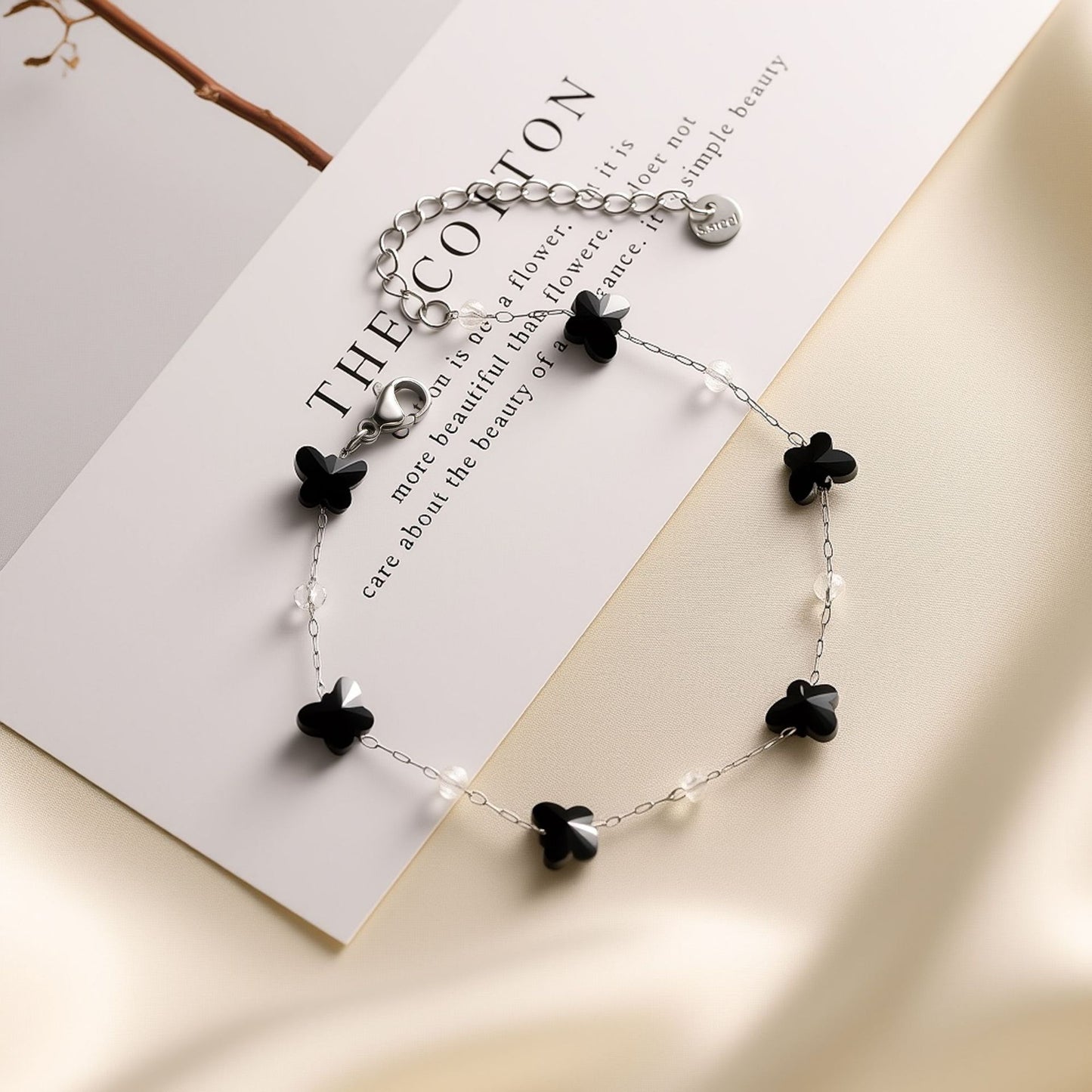 Natural Stone Geometric Necklace & Bracelet Set