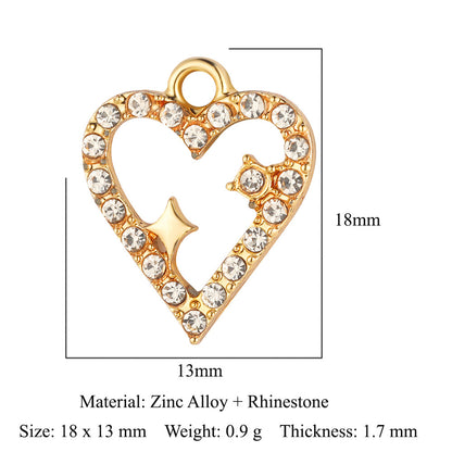 5pcs/bag, alloy necklace, earrings and pendant.