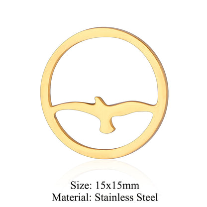 5 pcs/titanium steel pendant Seagull Mouse Koala Panda