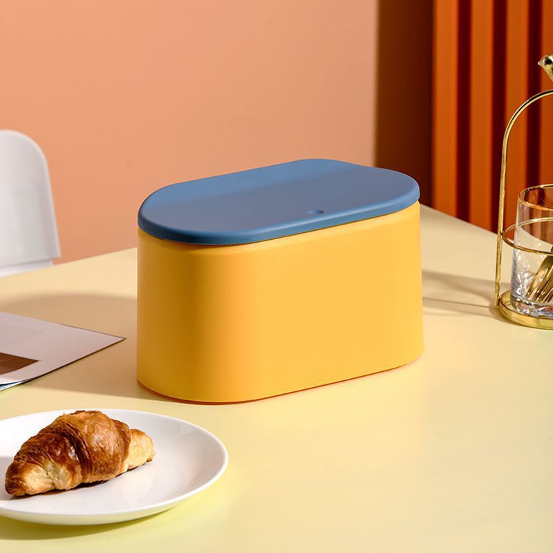 Desktop Wastebasket with LidPress & Pop Lid Type