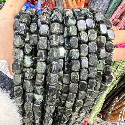 8*12mm natural stone lapis lazuli agate rounded square beads