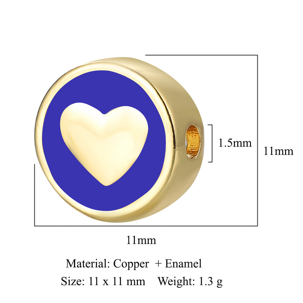 Virgin of Oil Copper Zircon Beads Spacer Beads