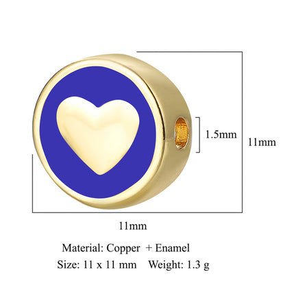 Virgin of Oil Copper Zircon Beads Spacer Beads