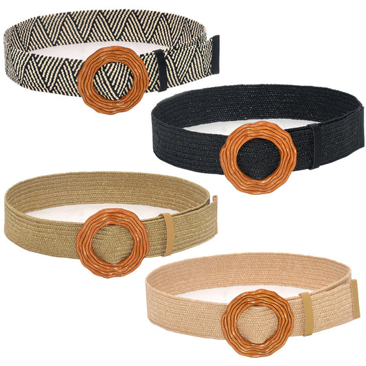 Bohemian Plastic Buckle Decorative Dress Belt