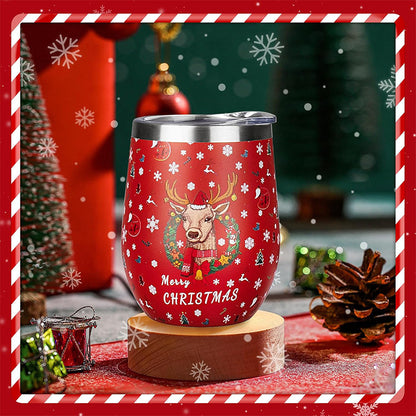 Christmas element eggshell cup